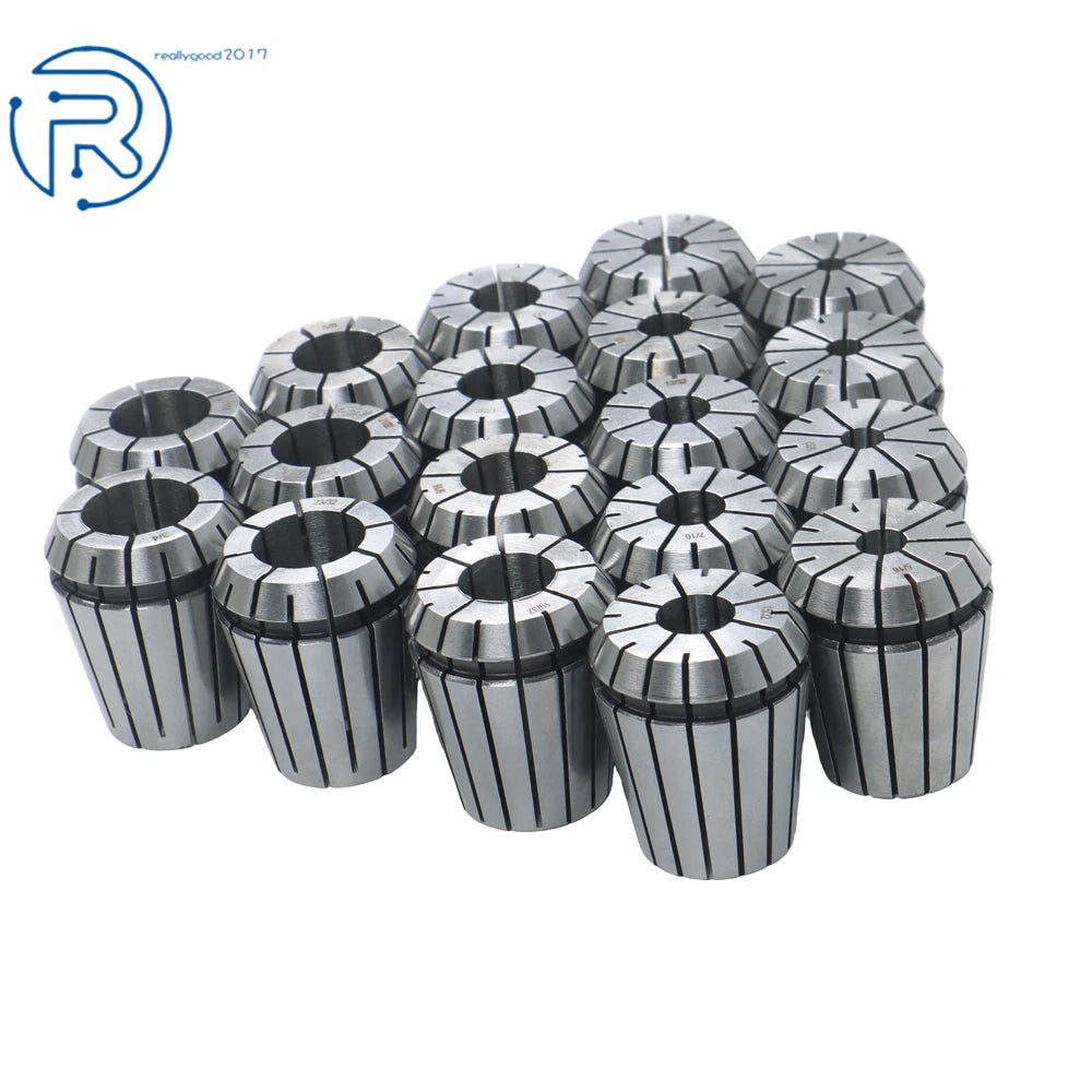 18Pcs ER32 Collet Set for CNC Metalworking (Precision)
