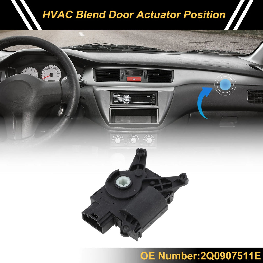 HVAC Heater Blend Door Actuator for Volkswagen Tiguan (2012–2016) No. 2Q0907511E