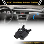HVAC Heater Blend Door Actuator for Volkswagen Tiguan (2012–2016) No. 2Q0907511E