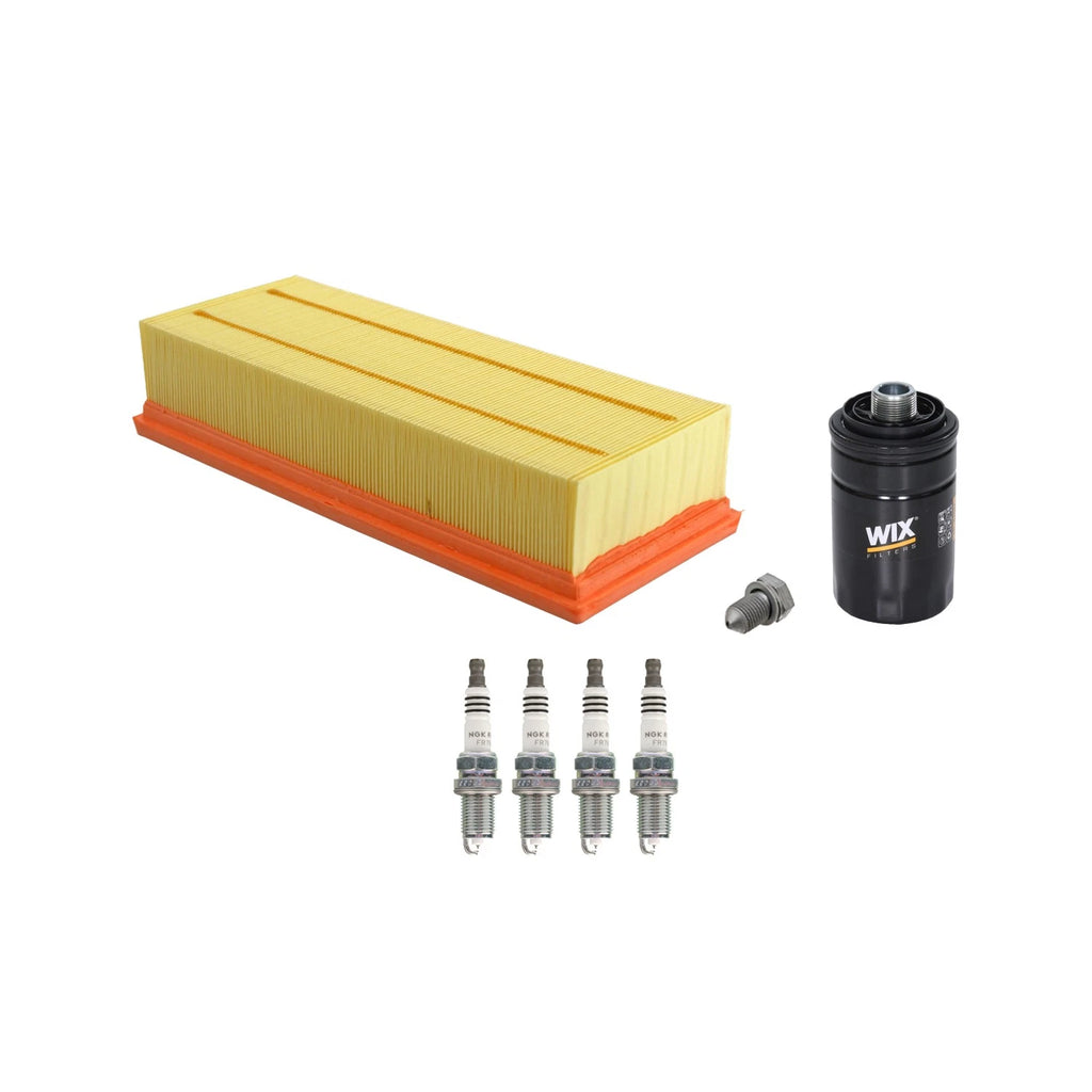 Wix Engine Air Oil Filters & NGK Ruthenium HX Spark Plug Kit for GTI Q3 (2015–2021)
