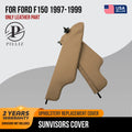 Sunvisors Cover Skin for Ford F150 (1997–1999) Beige Tan PVC Leather