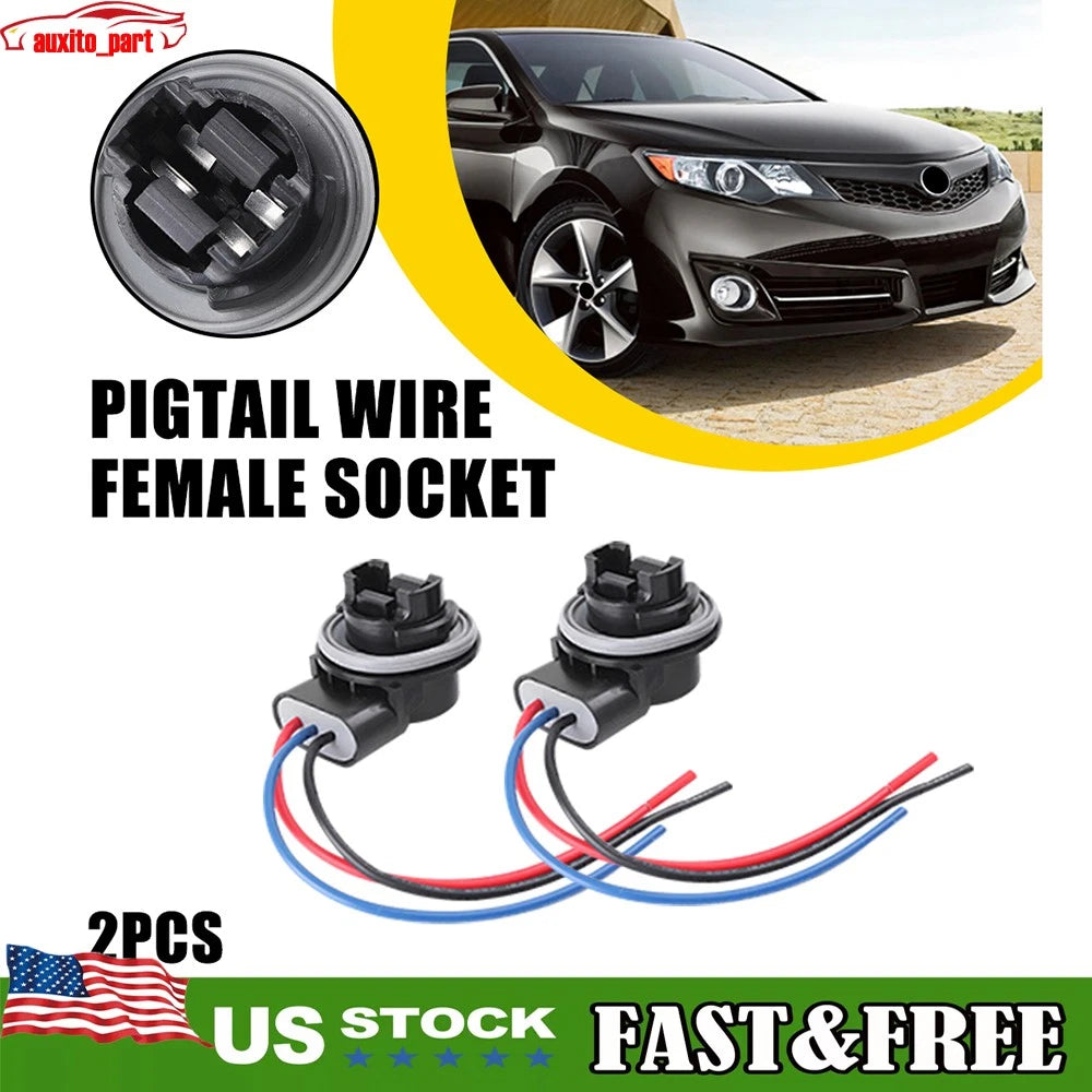 Pigtail Wire Female Socket for Universal 3157 S Turn Signal Light