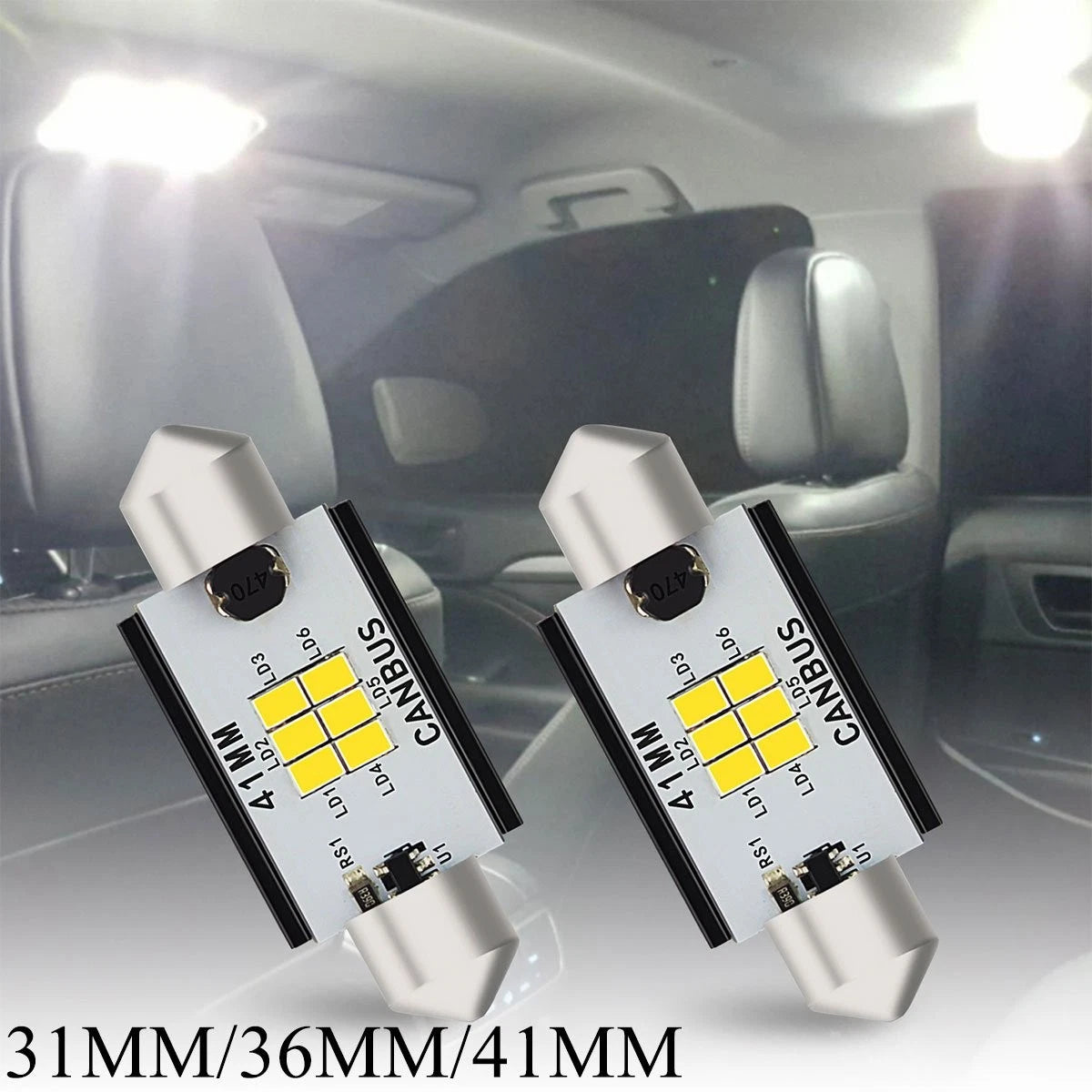 31MM LED Interior Dome Trunk Light Bulb for AUXITO (DE3175)