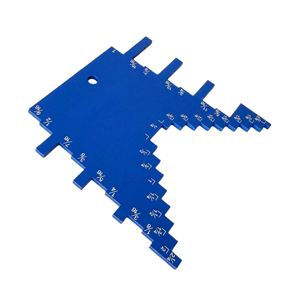Lightweight Aluminum Woodworking Gauge for Imperial Inch Markings