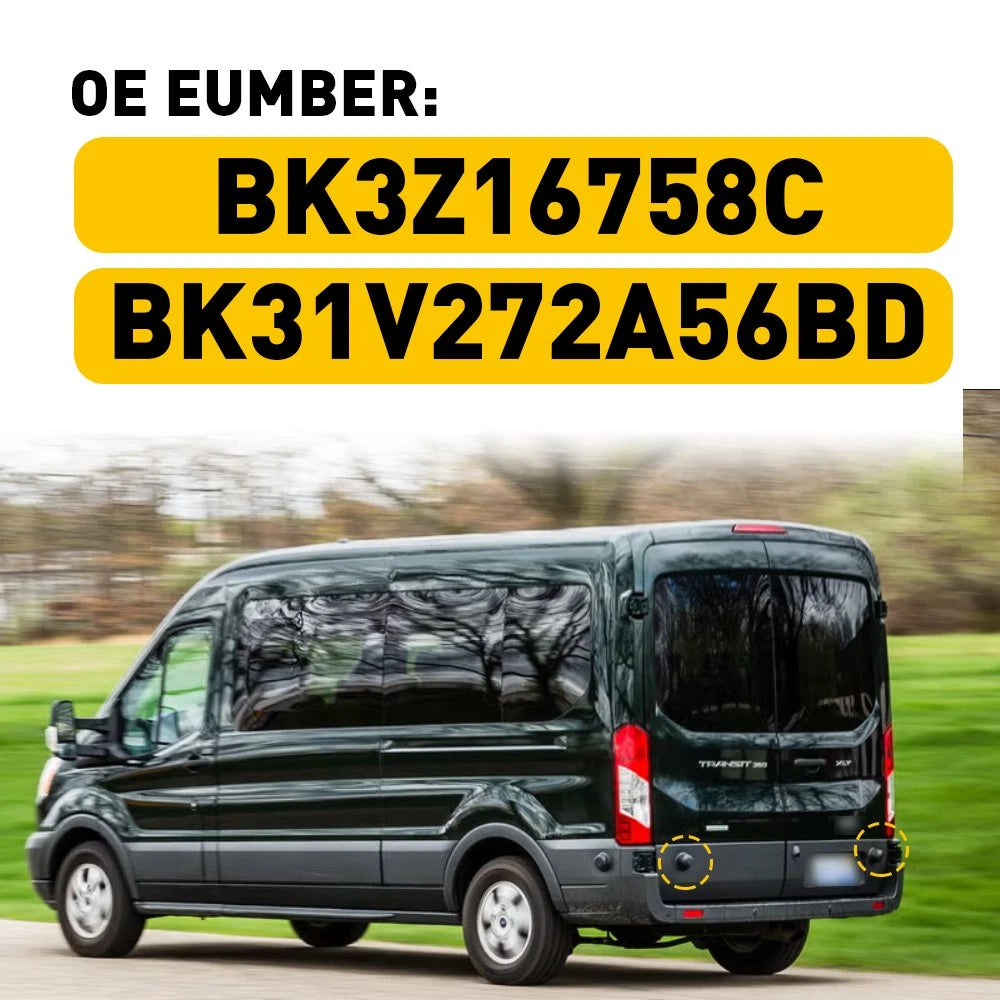 Rear Cargo Door Bumper Magnet Cover Trim for Ford Transit (2015–2019)