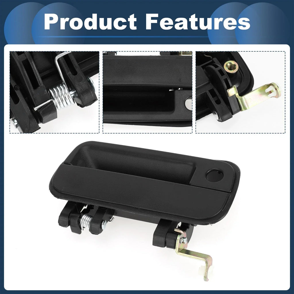 Front Right Exterior Door Handle for Hyundai Excel (1990-1994) - Black, 1 Pcs