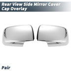 Pair Rearview Mirror Cover Overlay Chrome for Nissan X-Trail Rogue (2008–2013)