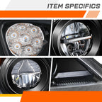 OE Style Projector Headlight for 4Runner (2014–2020) Black Housing Amber Corner