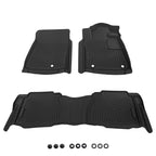 Set of 2 Black TPE Floor Mats for Toyota Tundra Double Cab CrewMax (2007–2011)