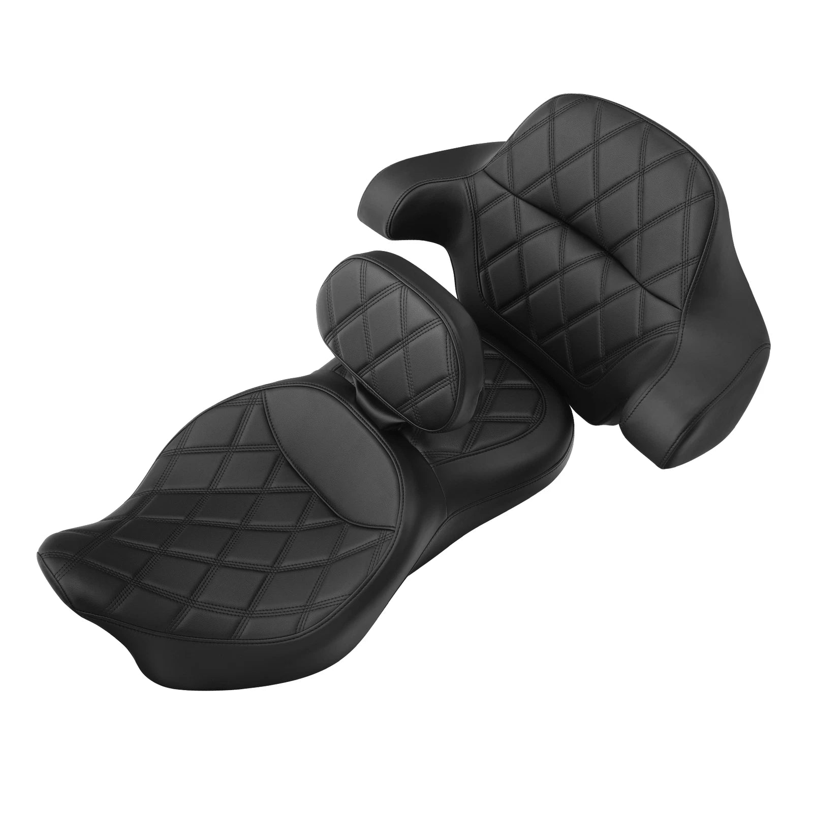 Driver Passenger Seat Backrest Pad for Harley Touring Road Glide (2014–2023)