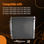 Aluminum Radiator for Ford F-550 Super Duty 6.0L (2003–2004) 4 Row