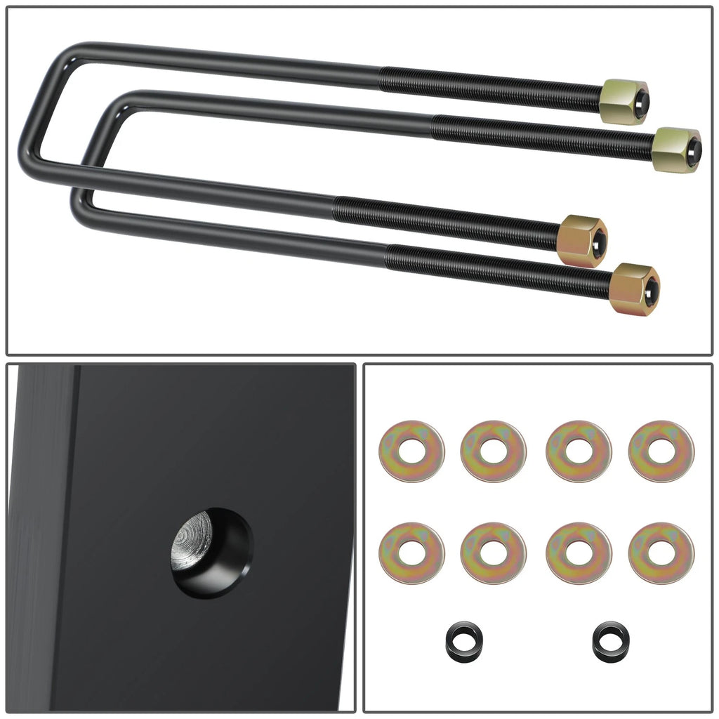 Set of 2 Leaf Spring Leveling Lift Blocks for Dodge Ram 1500 (1994–2002)