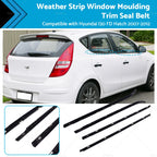 Set of 4 Weather Strip Window Moulding Trim for Hyundai I30 FD (2007–2012)