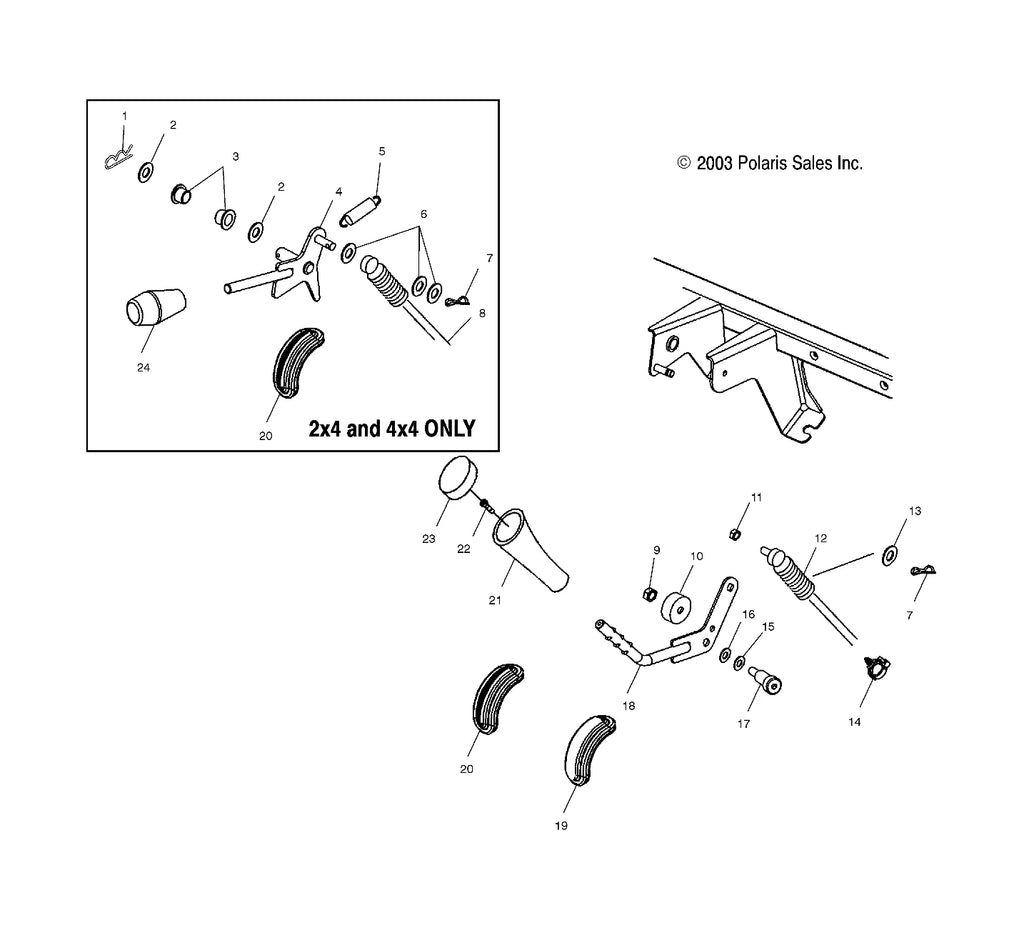 Shift Lever Knob Cover for Polaris Ranger 900 Diesel Crew (2012–2014) 5412079
