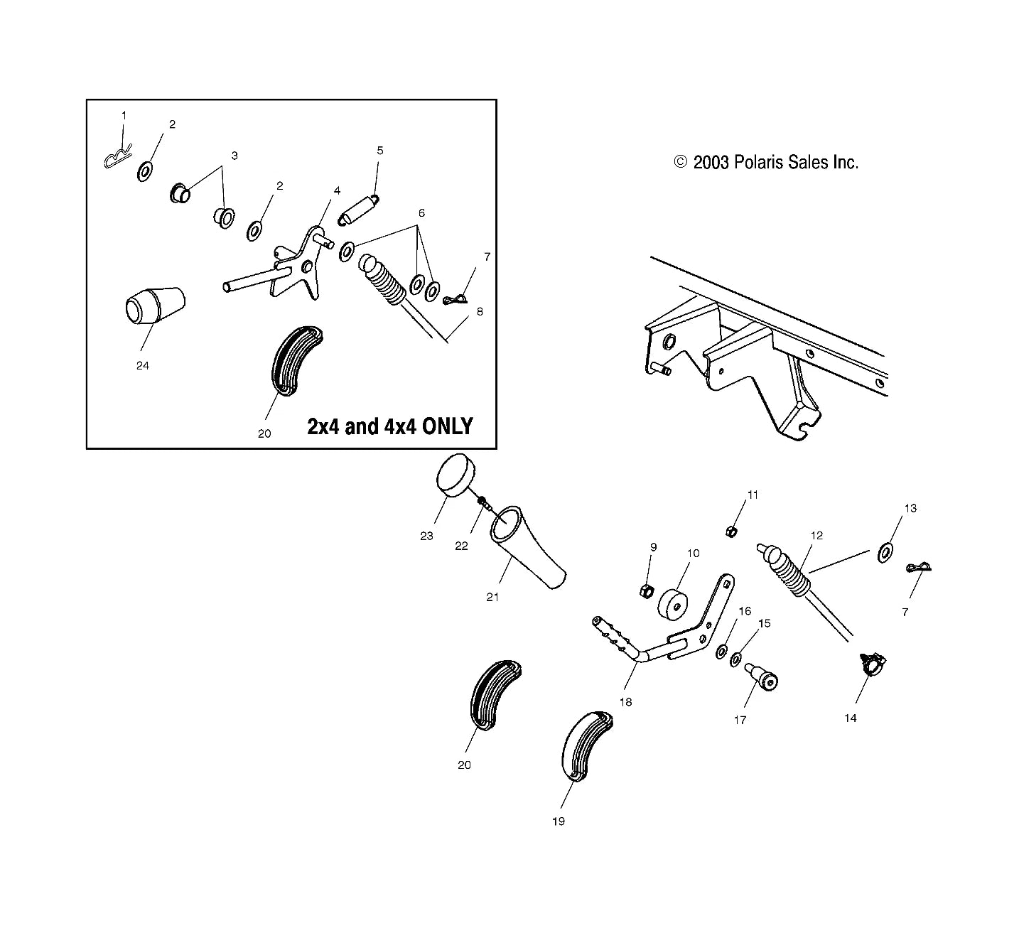 Shift Lever Knob Cover for Polaris Ranger 900 Diesel Crew (2012–2014) 5412079