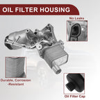 Engine Oil Cooler Filter Housing with Seals for Chevrolet Cruze (2011–2019)
