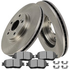Set of 2 Front Brake Disc Rotors & Ceramic Pads 296mm for Toyota Camry (2002–2004)
