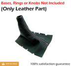 Manual Shift Boot for Ford Mustang (2005–2009) Leather Synthetic Tri Color Stitch