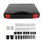 Nut and Bolt Gauge Set for Metric & Inch Threads (23 Metric & 21 Inch)