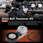 Set of 2 Drive Belt Tensioner Kits for Chevrolet Cobalt (2005–2010) 4 Cyl 2.0L