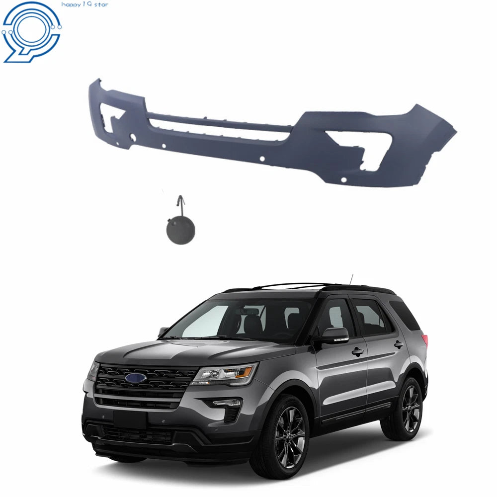 Front Bumper Cover for Ford Explorer (2018–2019) Primed with Radar Hole