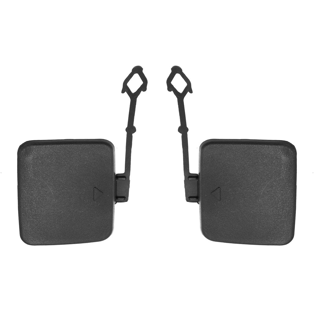 1 Pair Rear Bumper Tow Hook Cover for BMW X5 Black