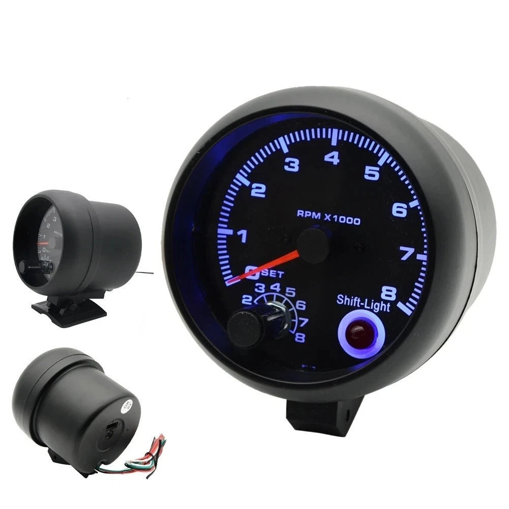 Engine Tachometer 12V Speed Gauge for Vehicle (468 Cylinders)