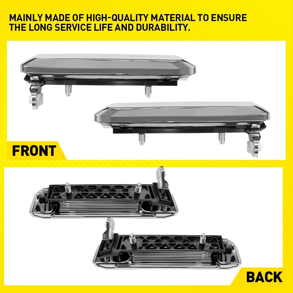 Chrome Front Exterior Door Handles for Nissan Pickup D21 Pathfinder (1986–1997)