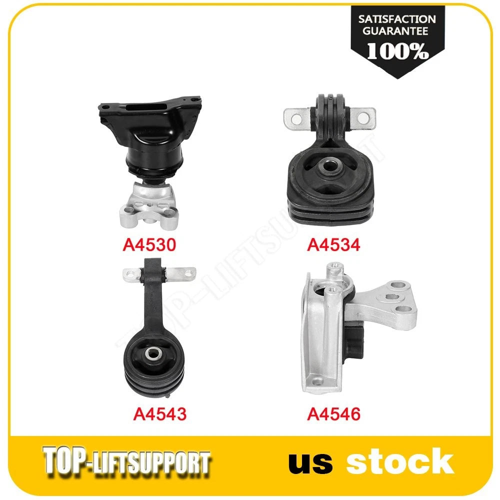 Set of 4 Engine Motor & Transmission Mounts for Honda Civic (2009)