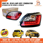 RIGHT RH LED TAIL LAMP REAR LIGHT for MITSUBISHI MIRAGE HATCHBACK (20-24)
