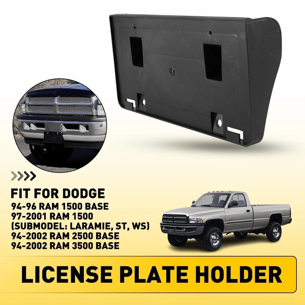 Front License Plate Bracket for Ram 1500 2500 3500 (1994–2002) CH1068108 EV