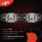 2X Rear Drum Brake Wheel Cylinder for Chevy C1500 K1500 (1988–1991)