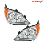 Set of 2 Chrome Halogen Headlights for Honda Odyssey (2005–2010)