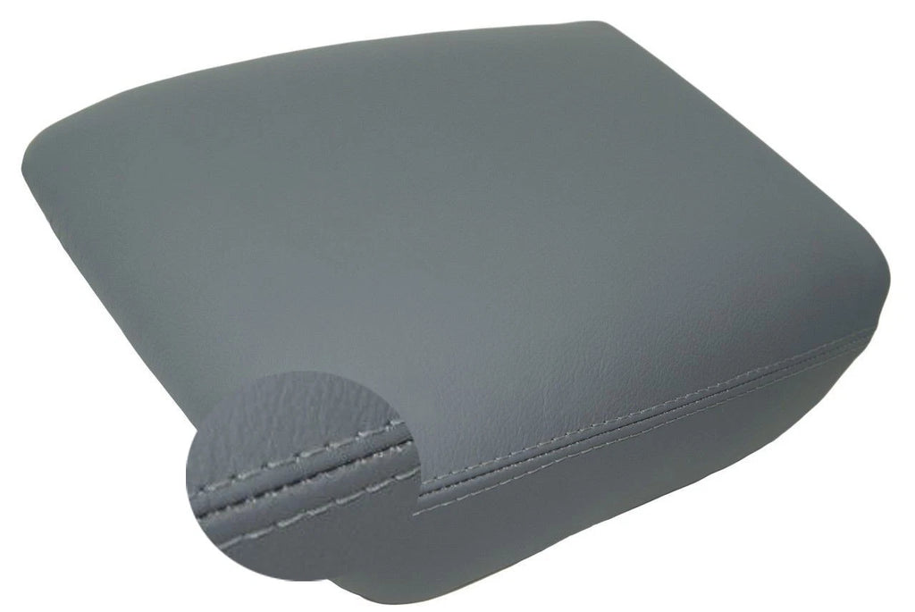 Center Console Armrest Cover for Honda Pilot (2003–2008) Gray Leather Synthetic