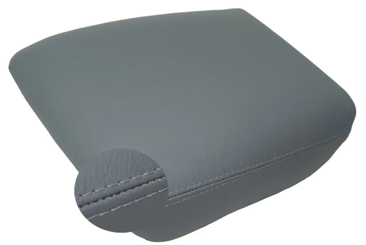 Center Console Armrest Cover for Honda Pilot (2003–2008) Gray Leather Synthetic