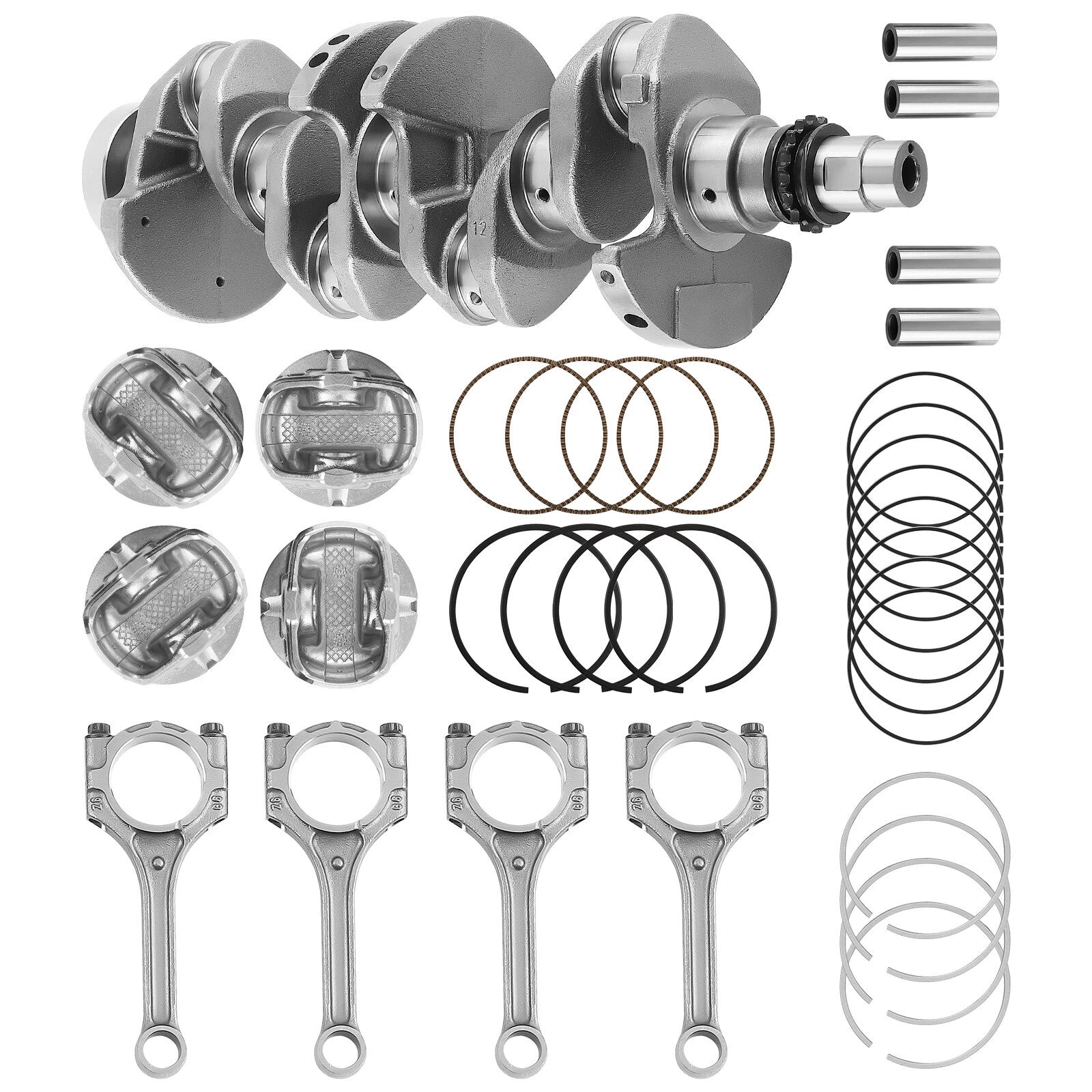 Crankshaft, Rods & Piston Ring Kit for Hyundai Kia Soul (2012–2016)