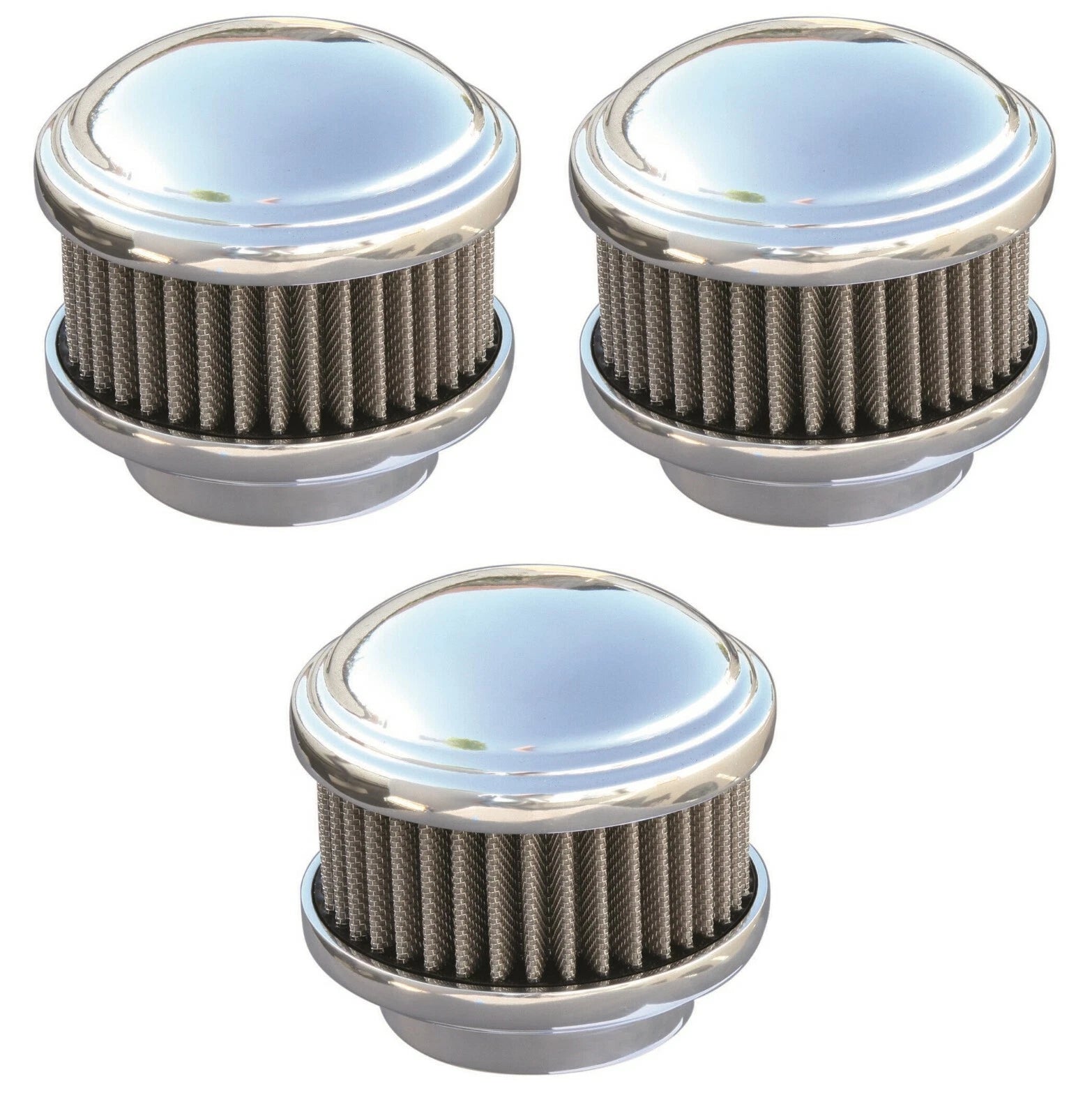 Polished Dome Air Cleaner Set Replacement for 94 Show Quality 2 Barrel (1932–1934)