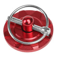 Hood Locking Latch Pin Kit for Universal Fit Vehicles (Red Aluminum)