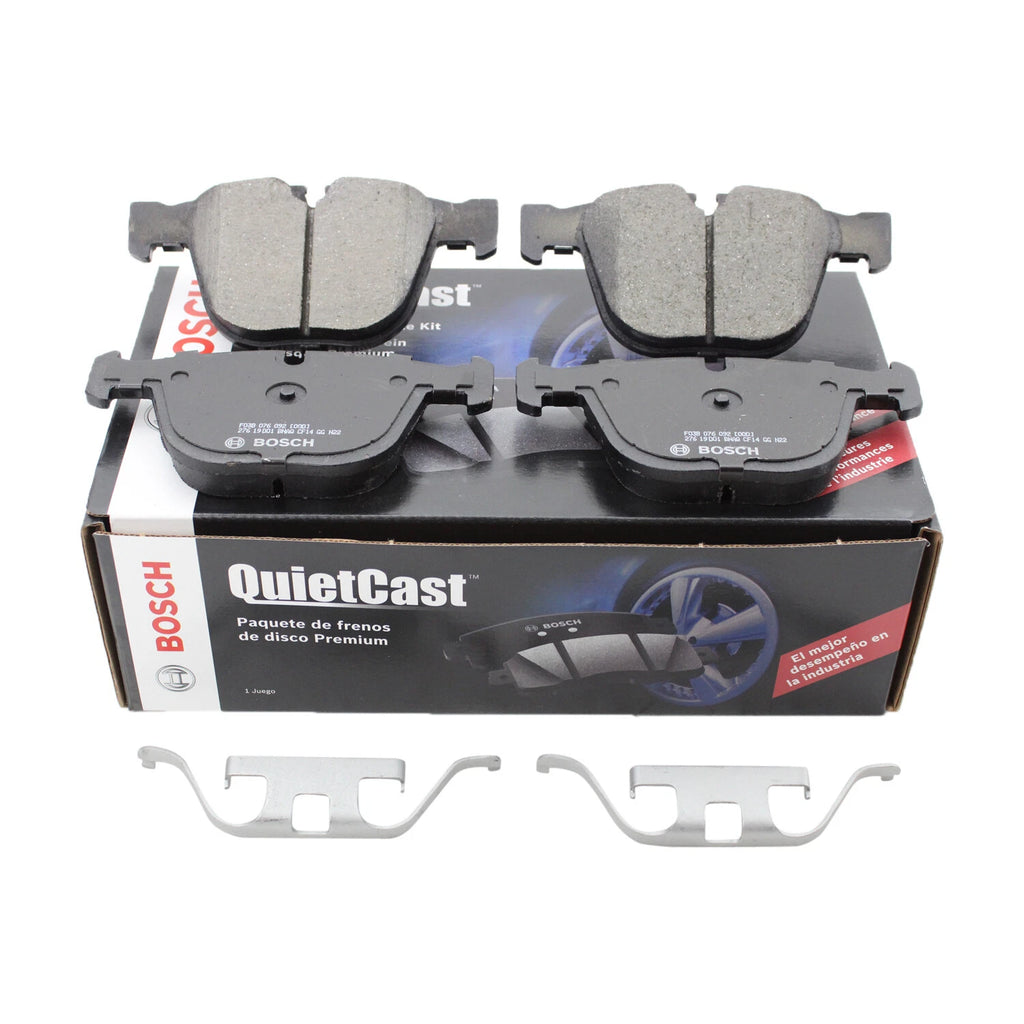 Bosch QuietCast Rear Ceramic Brake Pads for BMW E60 E63 E65 E70 F15 E71 F16 (2007–2019)