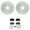 Set of 4 Bosch Front Rotors & Blue Ceramic Disc Brake Pads for Cobalt Malibu Ion (2005–2010)