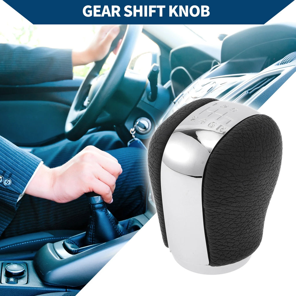 6 Speed Manual Gear Shifter Knob for Nissan X-Trail (2002–2007) Faux Leather
