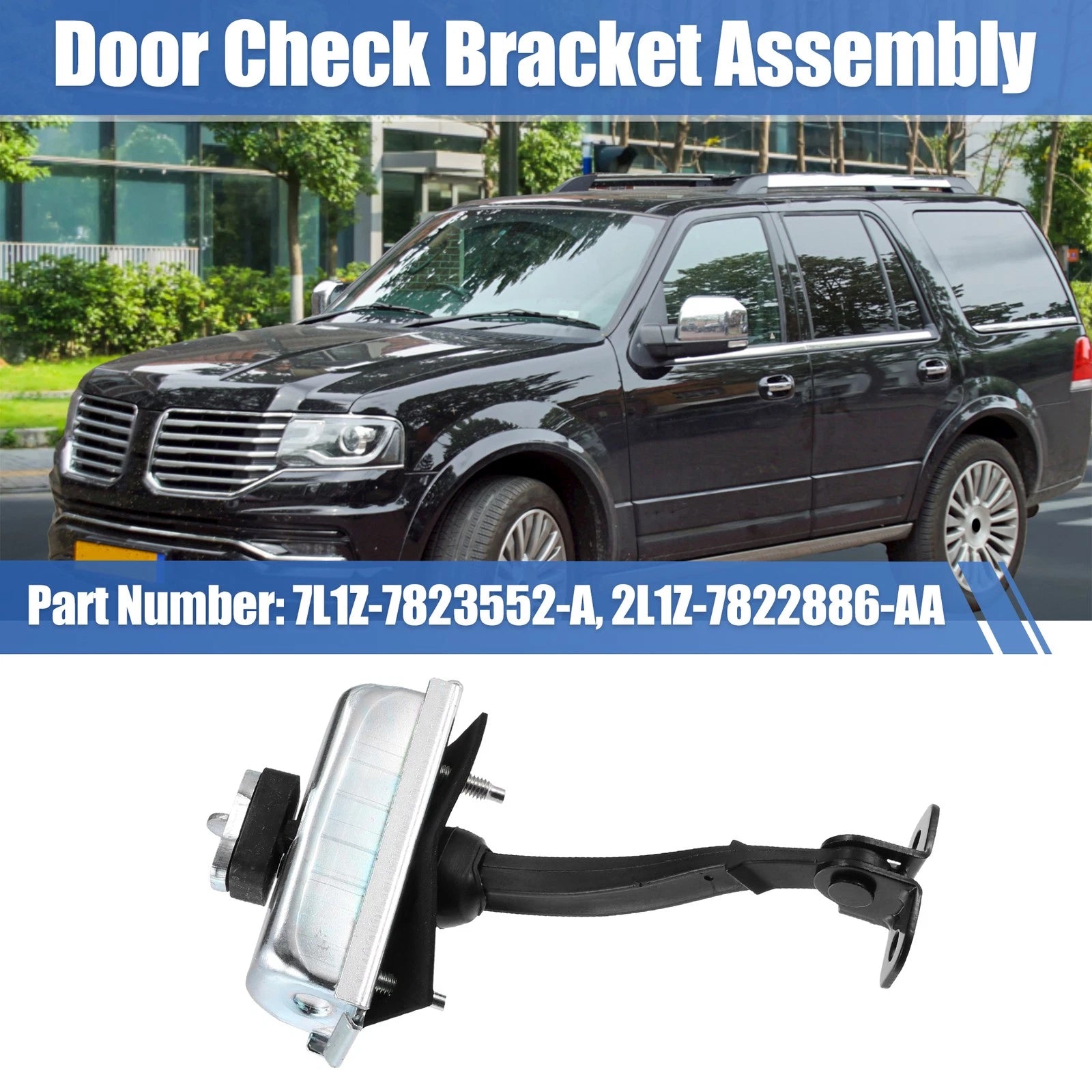 LH RH Door Check Arm Stop Strap Assembly for Ford Lincoln (2007–2010) 7L1Z-7823552-A
