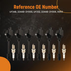 Ignition Coils & Spark Plugs Set for Nissan Maxima 2000–2001 (3.0L V6)