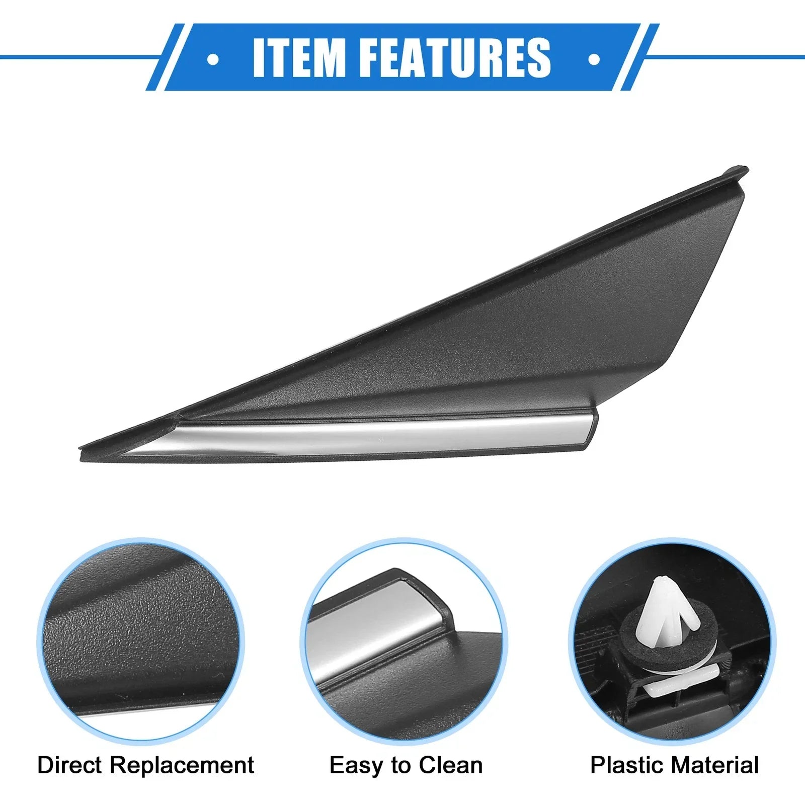 Right Mirror Corner Triangle Fender Cover for Hyundai Elantra (2017-2023)