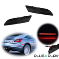 Smoke Lens Red LED Rear Side Marker Lamps for Chrysler Crossfire (2004–2008)