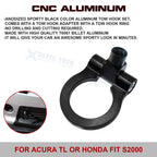 Black Track Racing Aluminum Tow Hook Ring for Honda Fit (2006-2008)
