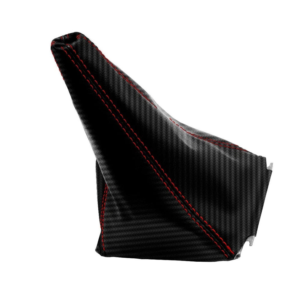 Manual Shift Boot for Jeep Wrangler (2003–2006) Carbon Fiber Red Stitch