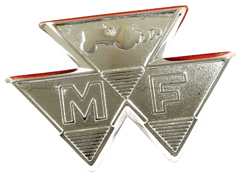 Front Badge (Unpainted) for Massey Ferguson 35, 35x, FE35 (1956–1975)