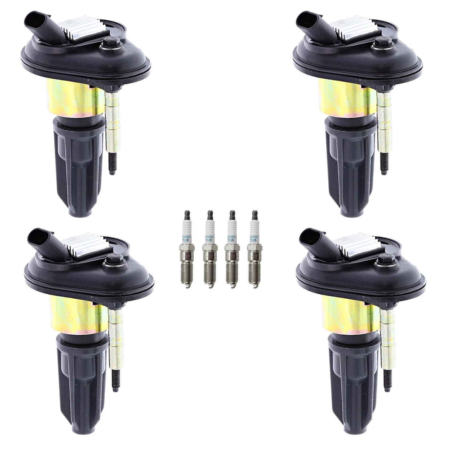 Set of 4 Ignition Coils & Iridium Spark Plugs for Canyon Colorado (2004–2012)