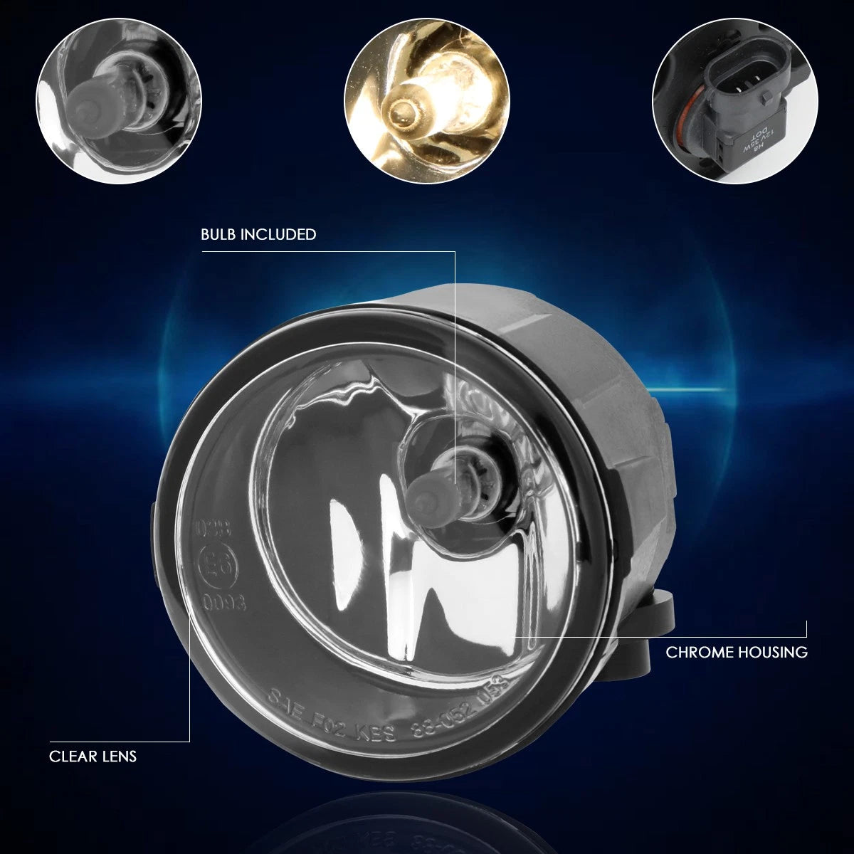 1PC OE Style Bumper Fog Light for Infiniti FX35 FX45 FX50 G25 G37 (2006–2015)